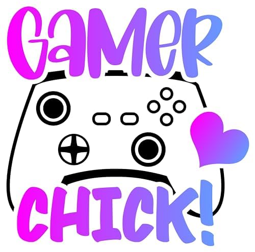 Inspirational Quote Gamer Chick Motivational Sticker Vinyl Decal Motivation Stickers- 5" Vinyl Sticker Waterproof