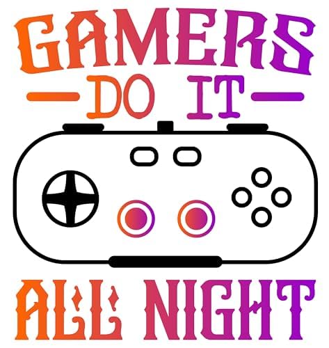 Inspirational Quote Gamer Do It All Night Motivational Sticker Vinyl Decal Motivation Stickers- 5" Vinyl Sticker Waterproof