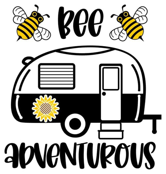 Inspirational Quote "Bee Adventurous" Motivational Sticker Vinyl Decal Motivation Stickers- 5" Vinyl Sticker Waterproof