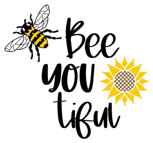 Inspirational Quote "Bee You Tiful" Motivational Sticker Vinyl Decal Motivation Stickers- 5" Vinyl Sticker Waterproof