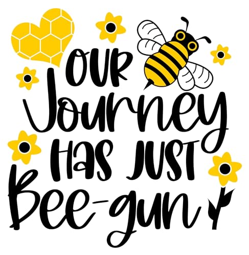 Inspirational Quote "Our Journey Has Just Bee-gun" Motivational Sticker Vinyl Decal Motivation Stickers- 5" Vinyl Sticker Waterproof