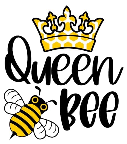 Inspirational Quote "Queen Bee" Motivational Sticker Vinyl Decal Motivation Stickers- 5" Vinyl Sticker Waterproof