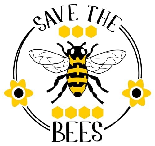 Inspirational Quote "Save The Bees" Motivational Sticker Vinyl Decal Motivation Stickers- 5" Vinyl Sticker Waterproof