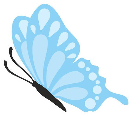 Inspirational Quote "Wild blue butterfly" Motivational Sticker Vinyl Decal Motivation Stickers- 5" Vinyl Sticker Waterproof