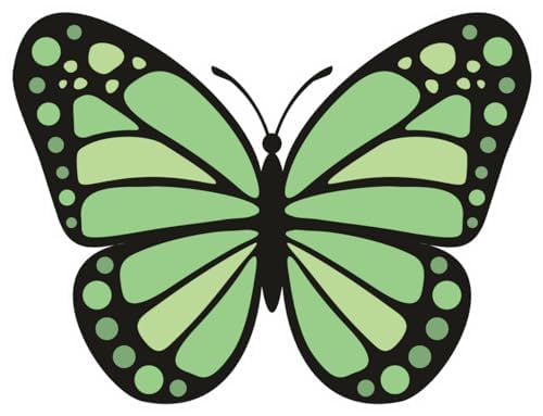 Inspirational Quote "Green Butterfly" Motivational Sticker Vinyl Decal Motivation Stickers- 5" Vinyl Sticker Waterproof