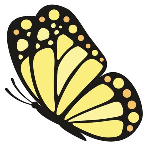 Inspirational Quote "yellow butterfly" Motivational Sticker Vinyl Decal Motivation Stickers- 5" Vinyl Sticker Waterproof