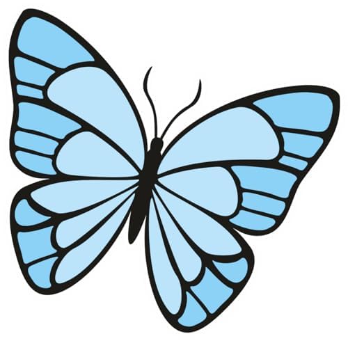 Inspirational Quote "Blue Butterfly" Motivational Sticker Vinyl Decal Motivation Stickers- 5" Vinyl Sticker Waterproof