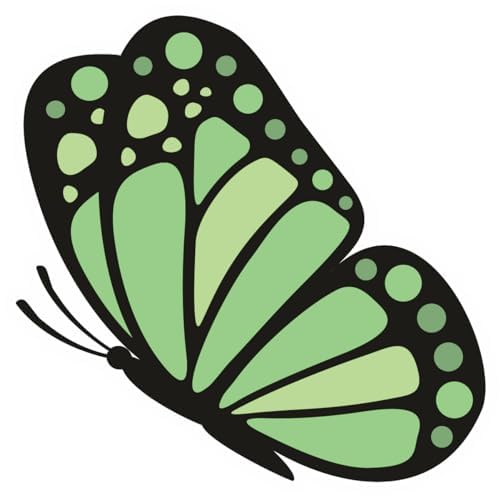 Inspirational Quote "Cute Green Butterfly" Motivational Sticker Vinyl Decal Motivation Stickers- 5" Vinyl Sticker Waterproof