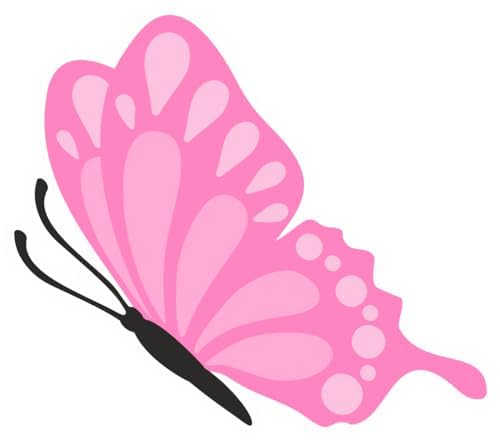 Inspirational Quote "Cute Pink Butterfly" Motivational Sticker Vinyl Decal Motivation Stickers- 5" Vinyl Sticker Waterproof