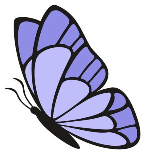 Inspirational Quote "Purple and Blue Butterfly" Motivational Sticker Vinyl Decal Motivation Stickers- 5" Vinyl Sticker Waterproof