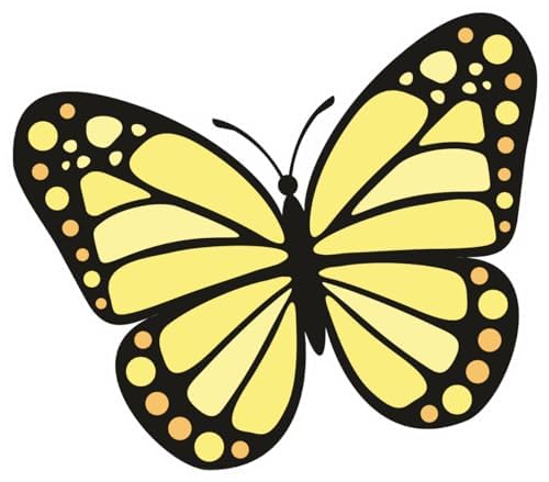 Inspirational Quote "Light Yellow Butterfly" Motivational Sticker Vinyl Decal Motivation Stickers- 5" Vinyl Sticker Waterproof