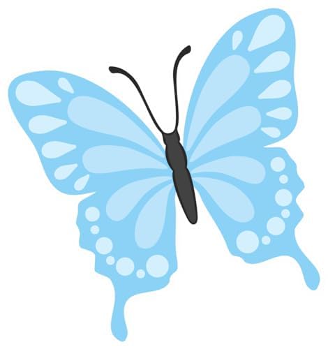 Inspirational Quote "Light Blue Butterfly" Motivational Sticker Vinyl Decal Motivation Stickers- 5" Vinyl Sticker Waterproof