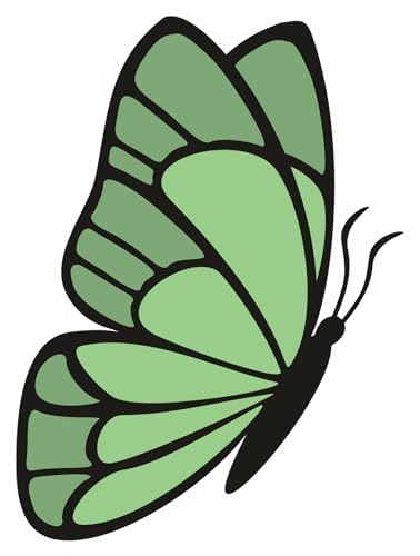 Inspirational Quote "Green Butterfly Great Gift" Motivational Sticker Vinyl Decal Motivation Stickers- 5" Vinyl Sticker Waterproof