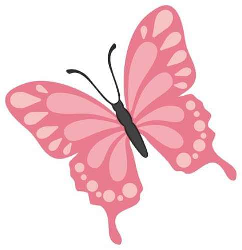 Inspirational Quote "Pink Pretty Butterfly" Motivational Sticker Vinyl Decal Motivation Stickers- 5" Vinyl Sticker Waterproof