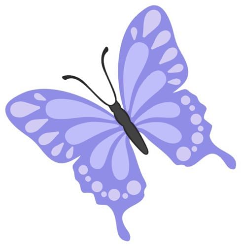 Inspirational Quote "Purple Butterfly" Motivational Sticker Vinyl Decal Motivation Stickers- 5" Vinyl Sticker Waterproof