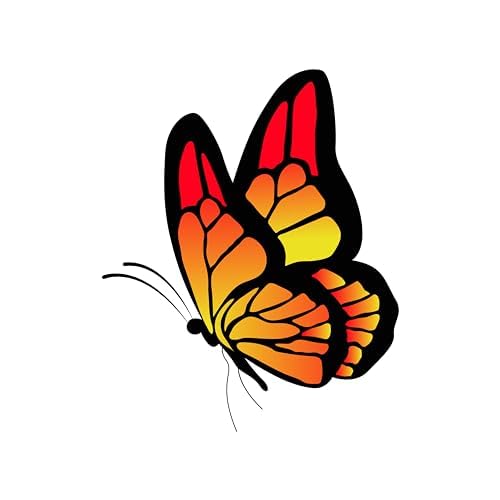 Inspirational Quote "Black And Yellow Butterfly" Motivational Sticker Vinyl Decal Motivation Stickers- 5" Vinyl Sticker Waterproof