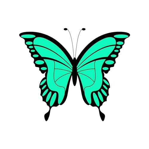 Inspirational Quote "Black And Green Butterfly" Motivational Sticker Vinyl Decal Motivation Stickers- 5" Vinyl Sticker Waterproof