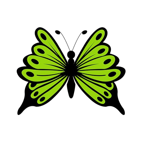 Inspirational Quote "Black And Shiny Green Butterfly" Motivational Sticker Vinyl Decal Motivation Stickers- 5" Vinyl Sticker Waterproof