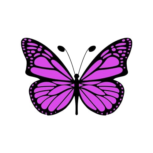 Inspirational Quote "Black And Dark Pink Butterfly" Motivational Sticker Vinyl Decal Motivation Stickers- 5" Vinyl Sticker Waterproof