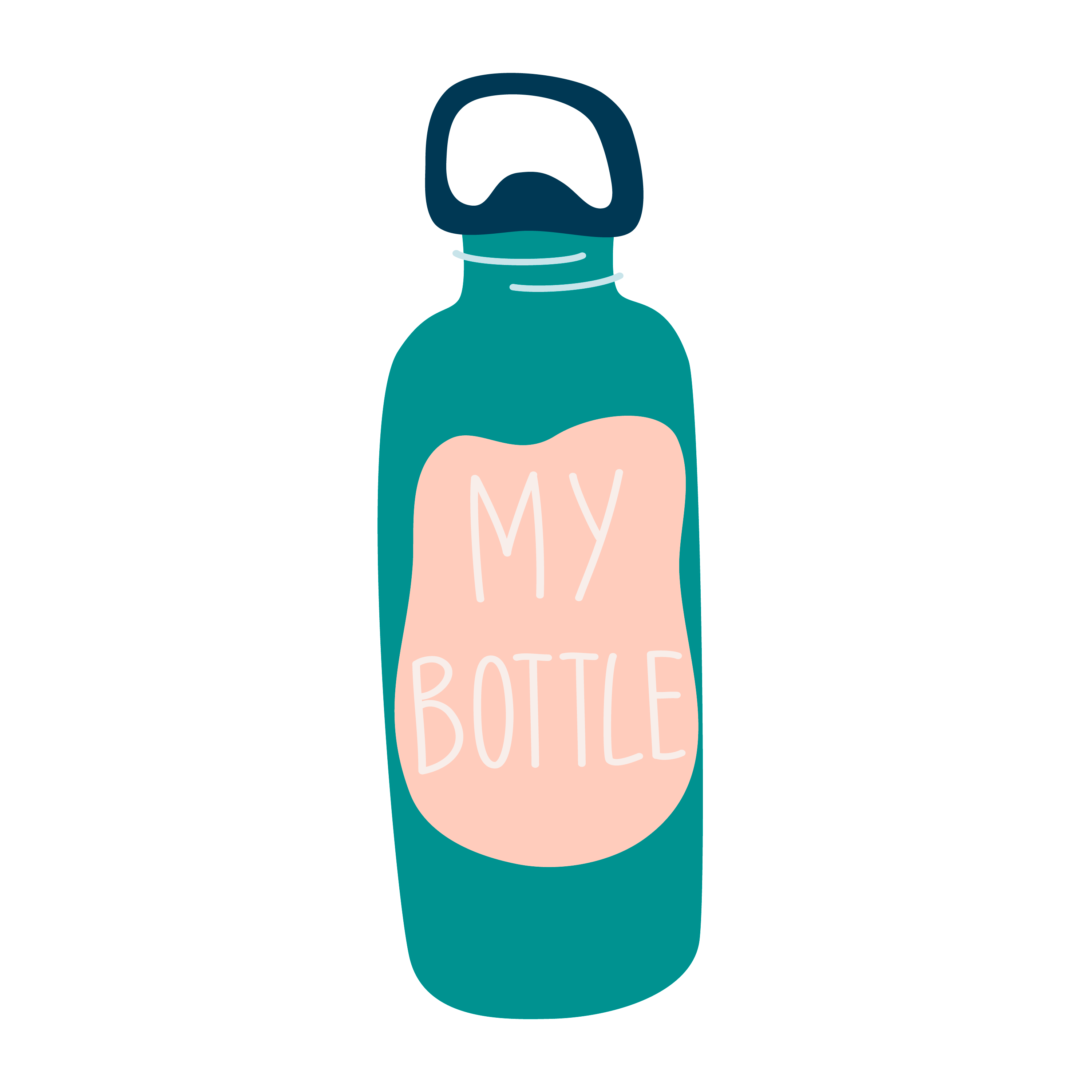 Inspirational Quote "My Bottle" Motivational Sticker Vinyl Decal Motivation Stickers- 5" Vinyl Sticker Waterproof