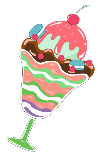 Inspirational Quote "cherry Icecream Pink" Motivational Sticker Vinyl Decal Motivation Stickers- 5" Vinyl Sticker Waterproof