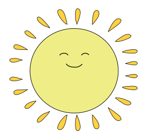 Inspirational Quote "Smily Sunshine" Motivational Sticker Vinyl Decal Motivation Stickers- 5" Vinyl Sticker Waterproof