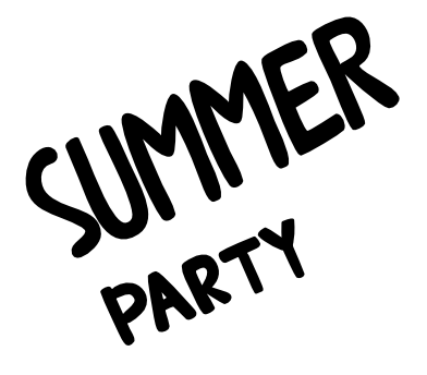 Inspirational Quote "Summer Party" Motivational Sticker Vinyl Decal Motivation Stickers- 5" Vinyl Sticker Waterproof