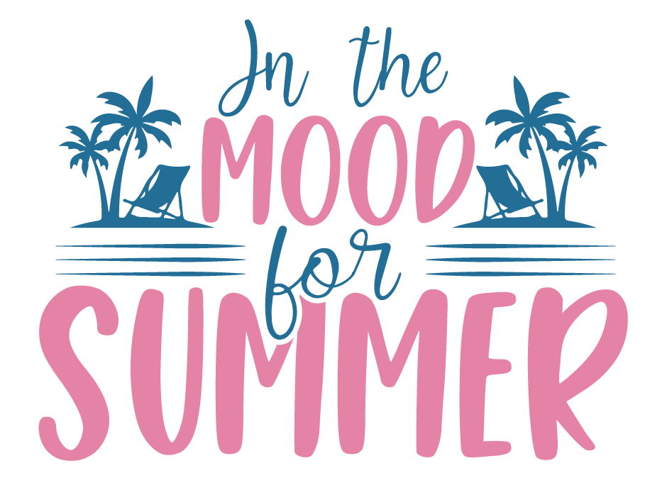 Inspirational Quote "In the Mood For Summer" Motivational Sticker Vinyl Decal Motivation Stickers- 5" Vinyl Sticker Waterproof