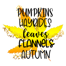 Inspirational Quote Pumpkin Hayrides Leaves Flannels Autumn Motivational Sticker Vinyl Decal Motivation Stickers- 5