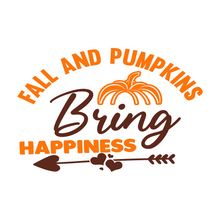 Inspirational Quote Fall And Pumpkins Bring Happiness Motivational Sticker Vinyl Decal Motivation Stickers- 5