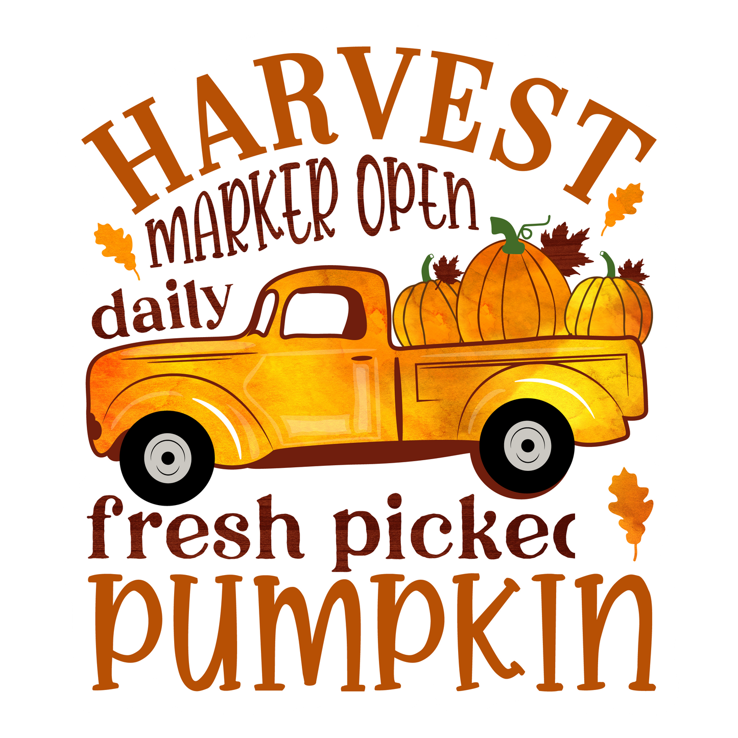 Inspirational Quote Harvest Marker Open Daily Fresh Picker Pumpkin Motivational Sticker Vinyl Decal Motivation Stickers- 5" Vinyl Sticker Waterproof