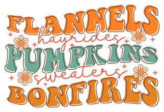 Inspirational Quote Flannels Hayrides Pumpkins Sweaters Bonfires Motivational Sticker Vinyl Decal Motivation Stickers- 5