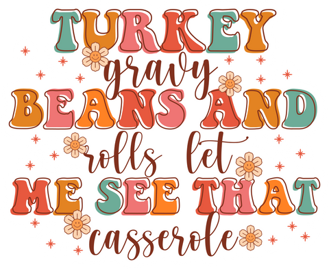 Inspirational Quote Turkey Gravy Beans And Rolls Let Me See That Casserole Motivational Sticker Vinyl Decal Motivation Stickers- 5