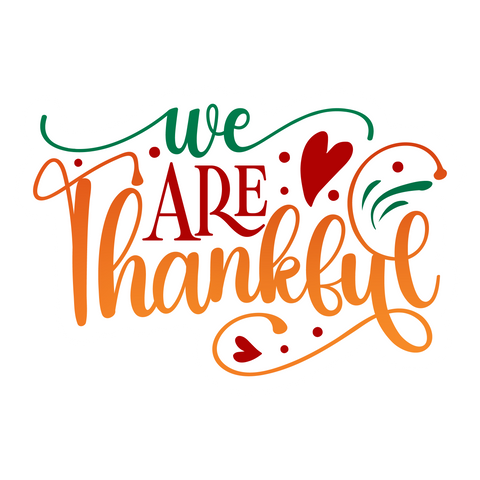 Inspirational Quote We Are Thankful Motivational Sticker Vinyl Decal Motivation Stickers- 5