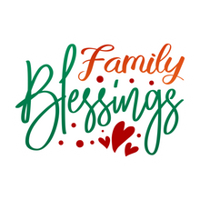 Inspirational Quote Family Blessings Heart Motivational Sticker Vinyl Decal Motivation Stickers- 5