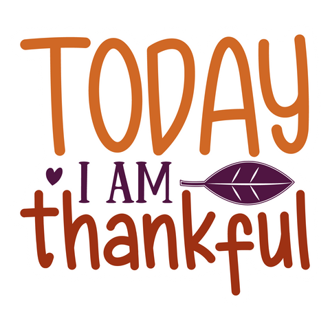 Inspirational Quote Today I Am Thankful Motivational Sticker Vinyl Decal Motivation Stickers- 5