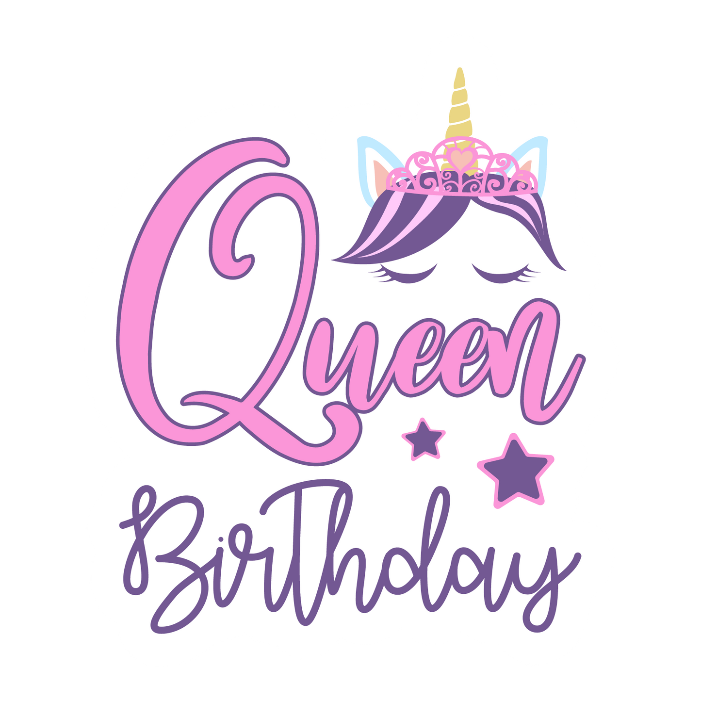 Inspirational Quote "Queen BirthDay" Motivational Sticker Vinyl Decal Motivation Stickers- 5" Vinyl Sticker Waterproof