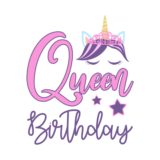 Inspirational Quote "Queen BirthDay" Motivational Sticker Vinyl Decal Motivation Stickers- 5" Vinyl Sticker Waterproof