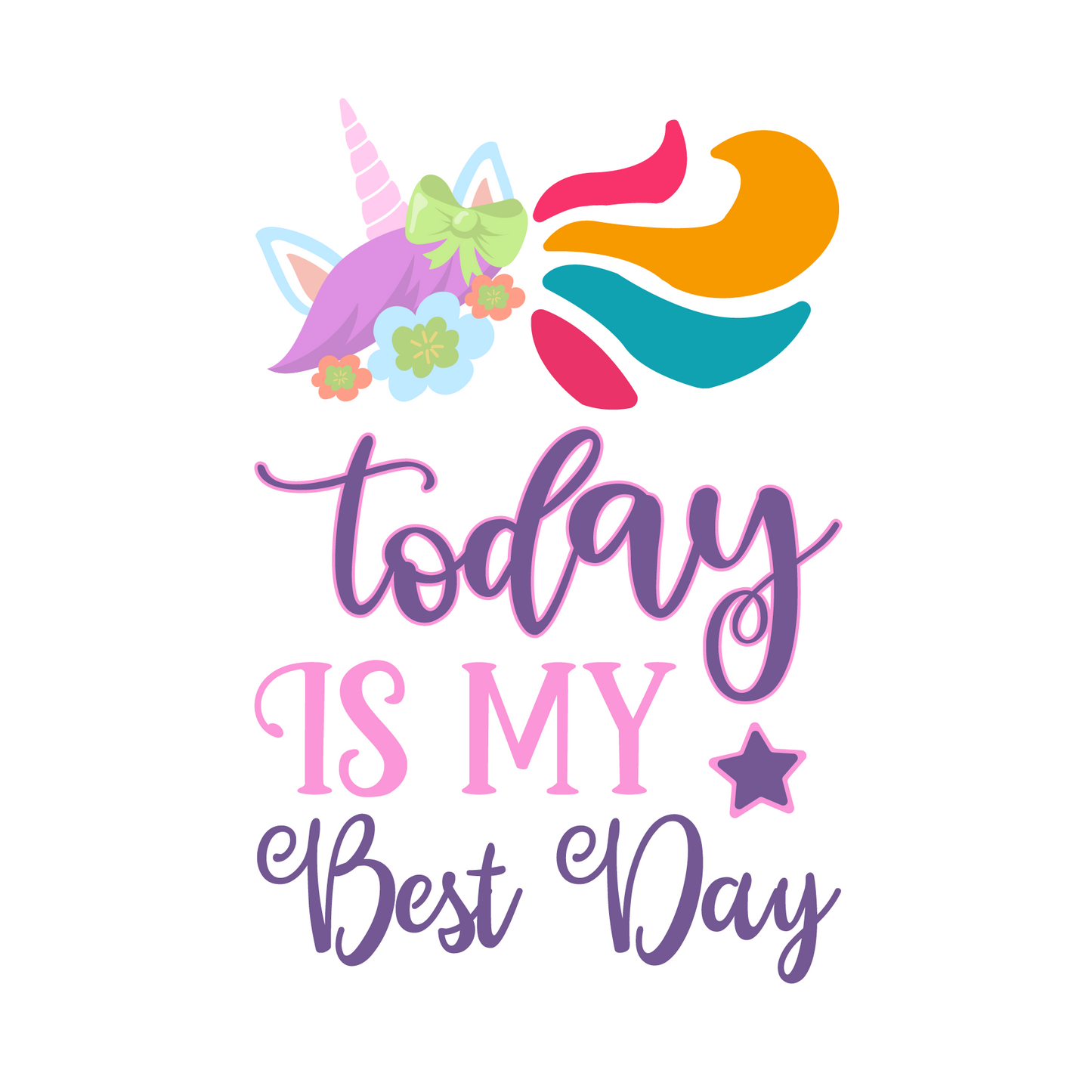 Inspirational Quote "Today is My Best Day" Motivational Sticker Vinyl Decal Motivation Stickers- 5" Vinyl Sticker Waterproof