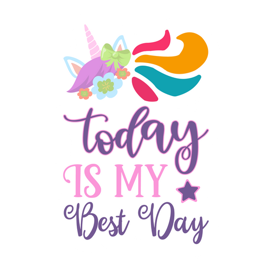 Inspirational Quote "Today is My Best Day" Motivational Sticker Vinyl Decal Motivation Stickers- 5" Vinyl Sticker Waterproof