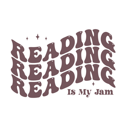 Inspirational Quote Reading Is My Jam Motivational Sticker Vinyl Decal Motivation Stickers- 5" Vinyl Sticker Waterproof