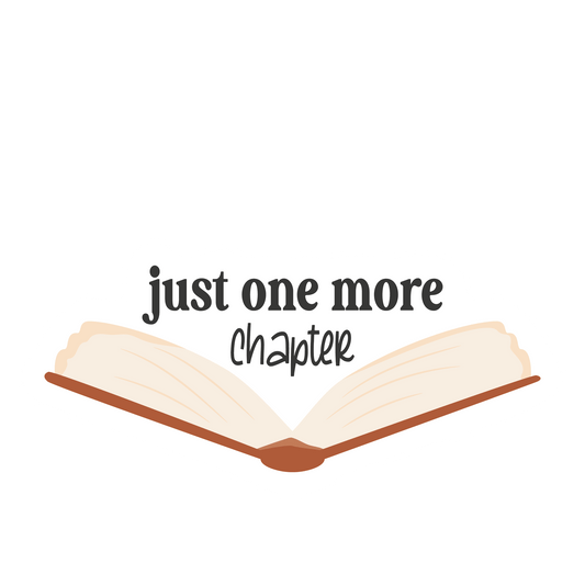 Inspirational Quote Just One More Chapter Open Book Motivational Sticker Vinyl Decal Motivation Stickers- 5" Vinyl Sticker Waterproof