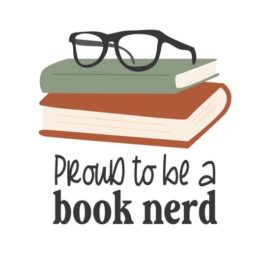 Inspirational Quote Proud To Be A Book nerd Motivational Sticker Vinyl Decal Motivation Stickers- 5" Vinyl Sticker Waterproof