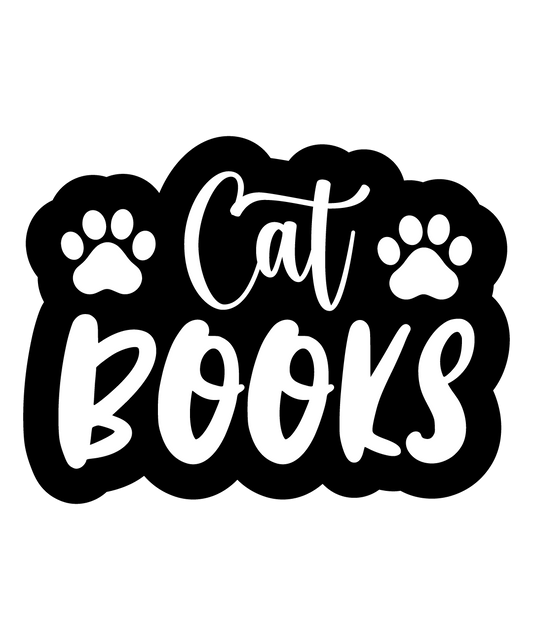 Inspirational Quote "Cat Books" Motivational Sticker Vinyl Decal Motivation Stickers- 5" Vinyl Sticker Waterproof