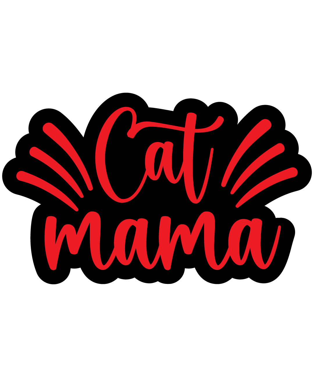 Inspirational Quote "Cat Mama Sticker" Motivational Sticker Vinyl Decal Motivation Stickers- 5" Vinyl Sticker Waterproof