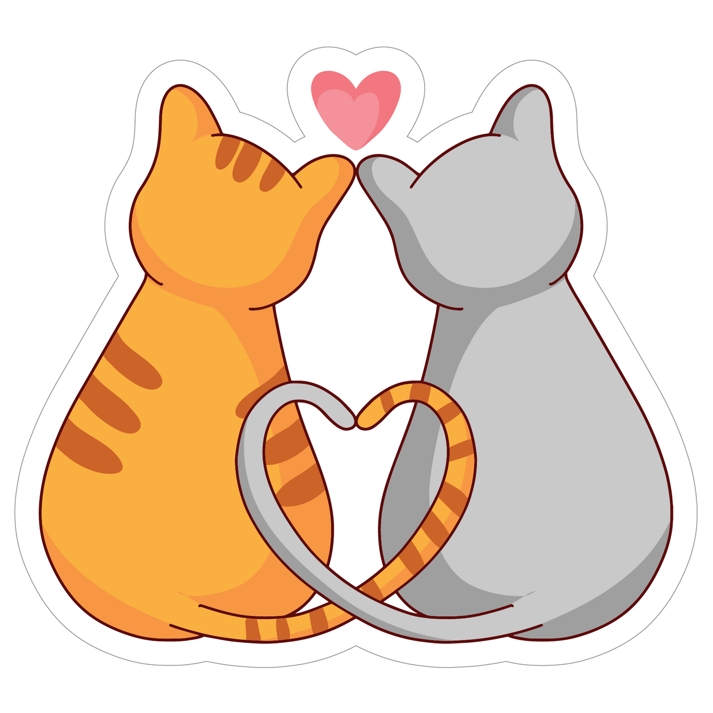 Inspirational Quote "Cat Loving Couple" Motivational Sticker Vinyl Decal Motivation Stickers- 5" Vinyl Sticker Waterproof