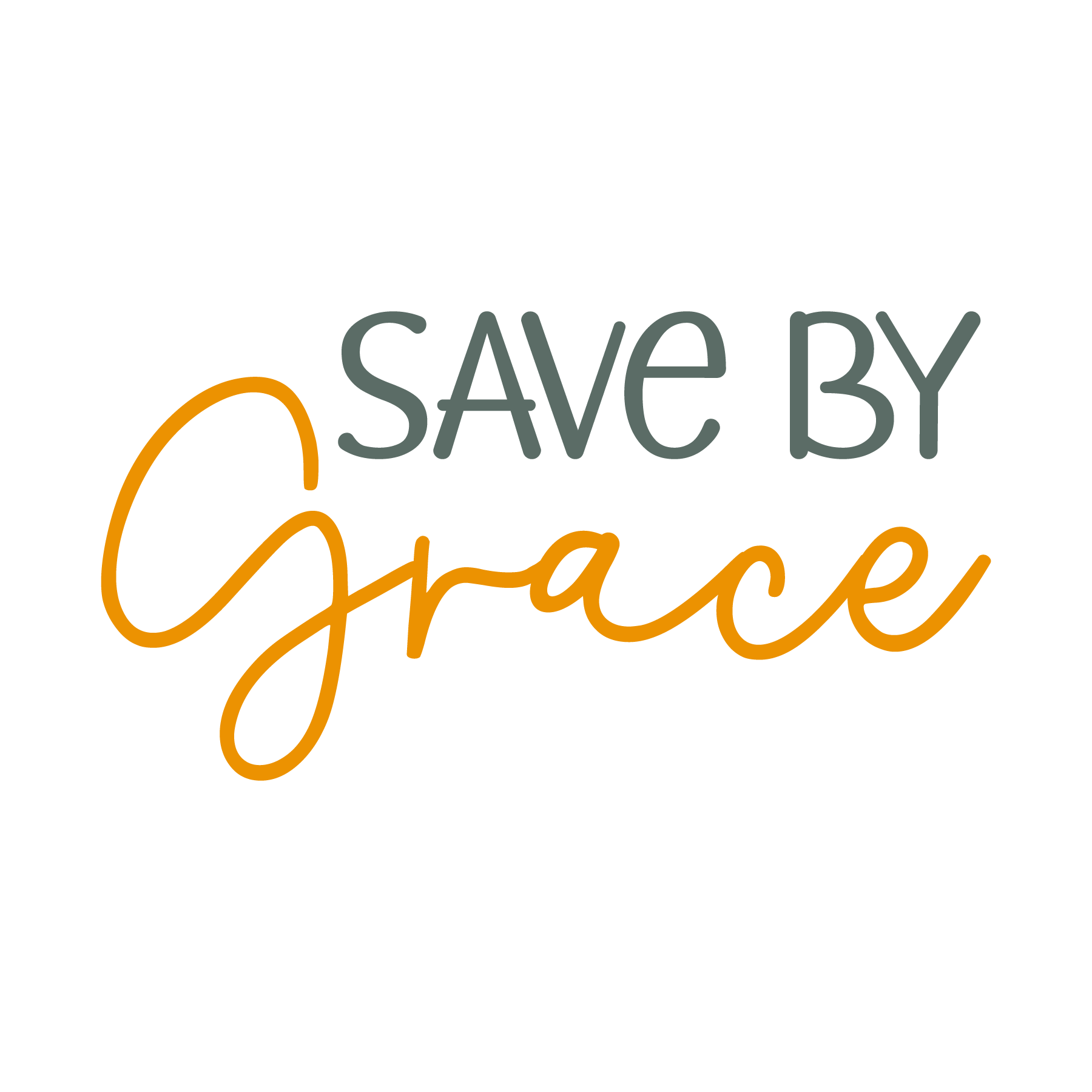 Inspirational Quote "Save By Grace" Motivational Sticker Vinyl Decal Motivation Stickers- 5" Vinyl Sticker Waterproof