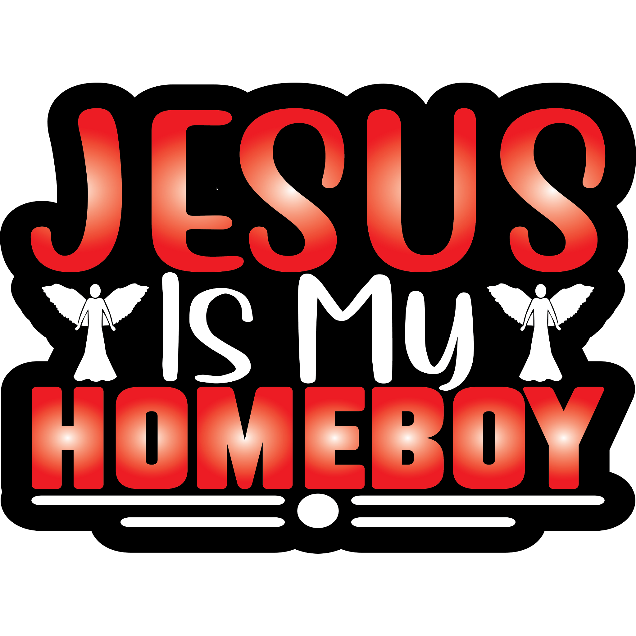 Inspirational Quote "Jesus is My Home Boy" Motivational Sticker Vinyl Decal Motivation Stickers- 5" Vinyl Sticker Waterproof