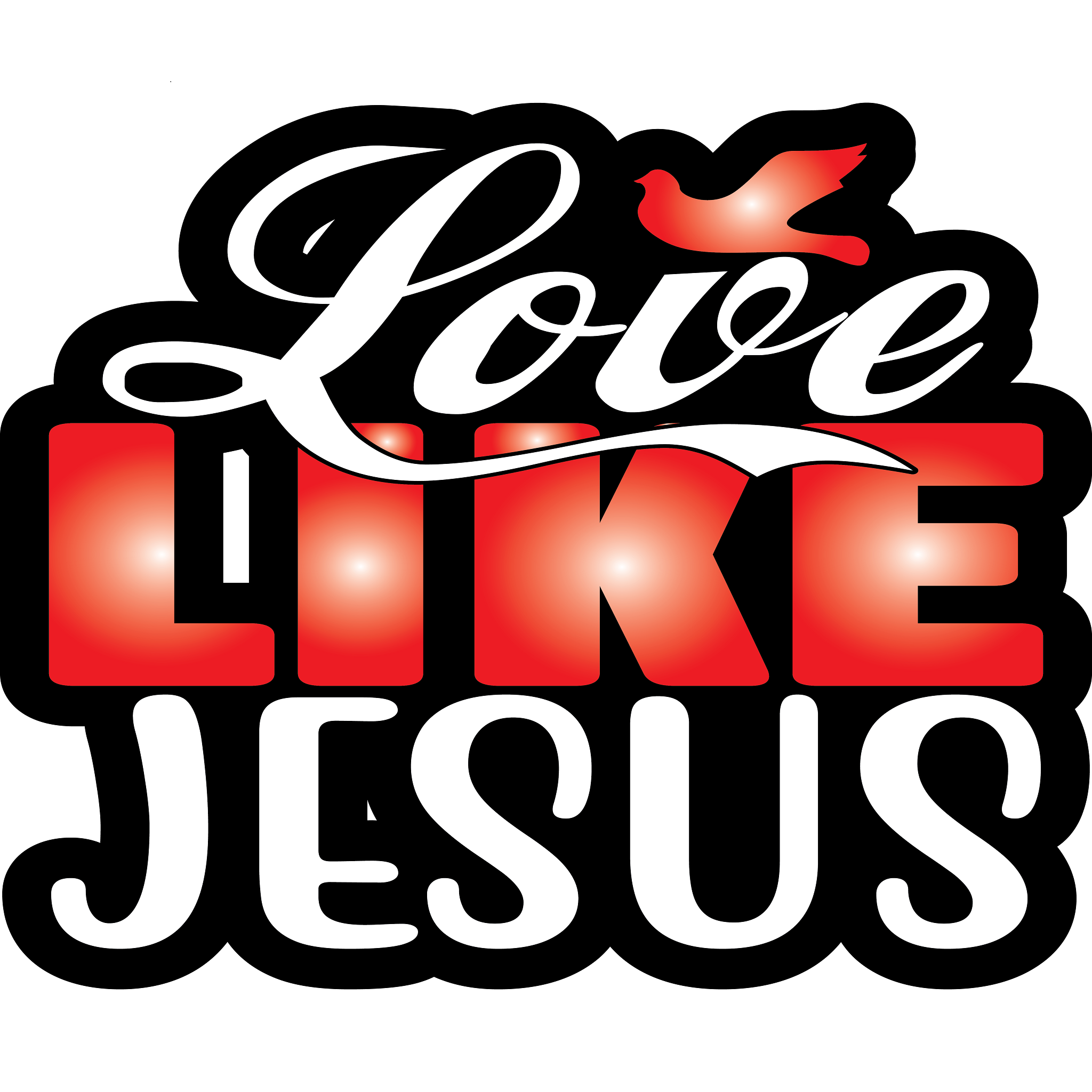 Inspirational Quote "Love Like Jesus Pretty Sticker" Motivational Sticker Vinyl Decal Motivation Stickers- 5" Vinyl Sticker Waterproof