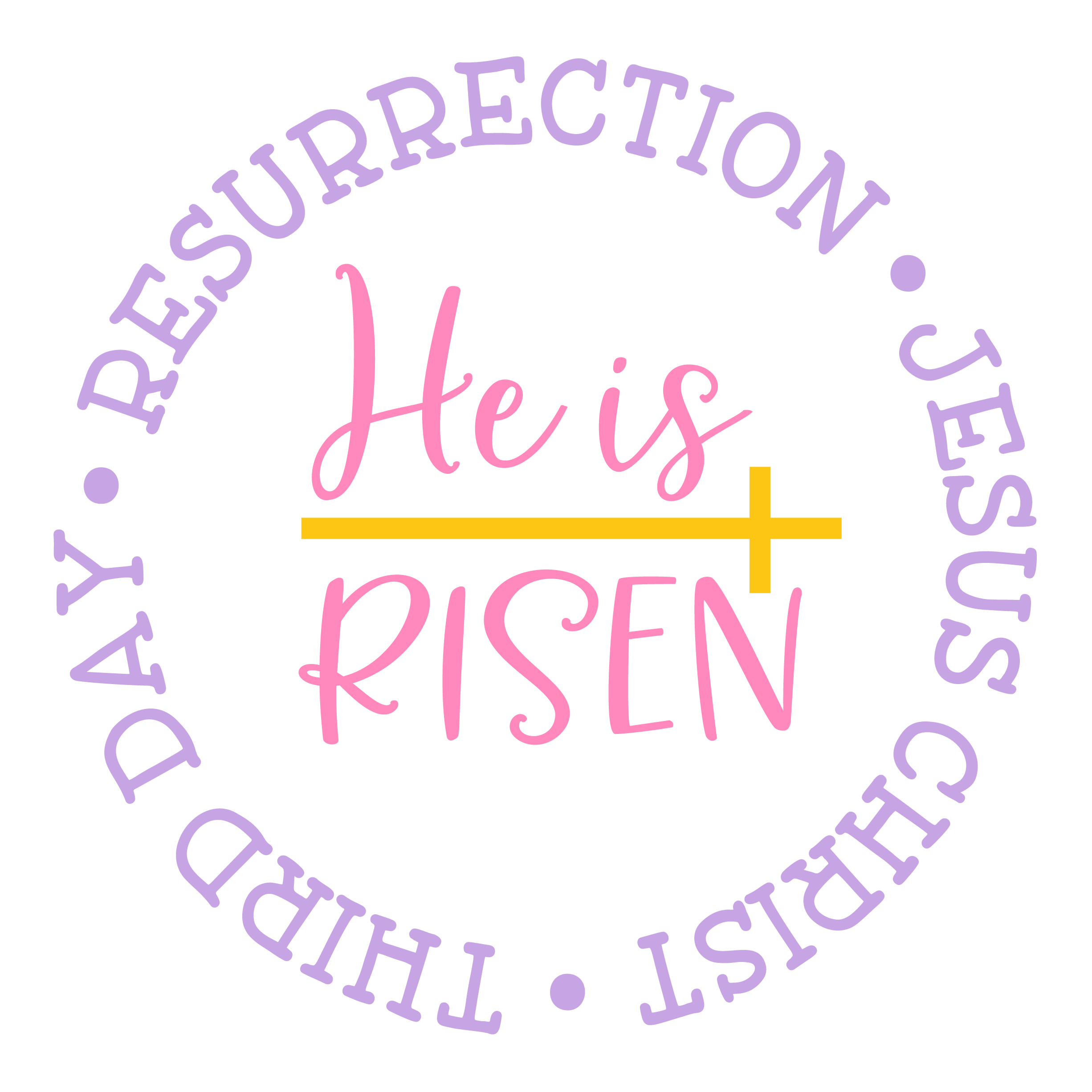 Inspirational Quote "He is Risen, Third Day Resurrection Jesus Christ" Motivational Sticker Vinyl Decal Motivation Stickers- 5" Vinyl Sticker Waterproof